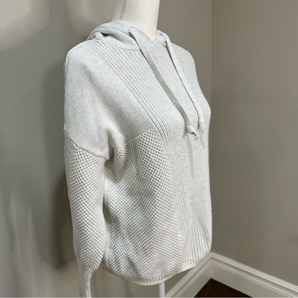 Cynthia Rowley Tops - Cynthia Rowley Ribbed Knit Pull Over Hoodie